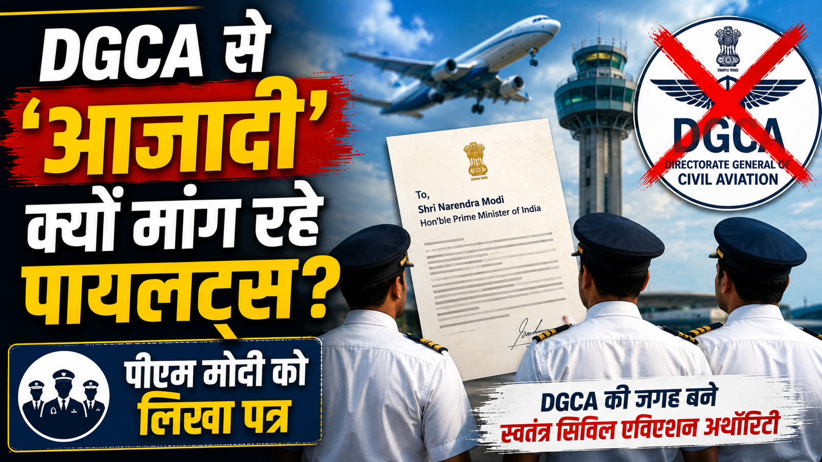 DGCA से ‘आजादी’ क्यों चाहते हैं पायलट? PM मोदी को चिट्ठी लिखकर की नई Aviation Authority की मांग